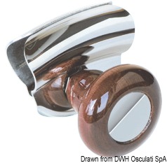 Hand grip wood colour