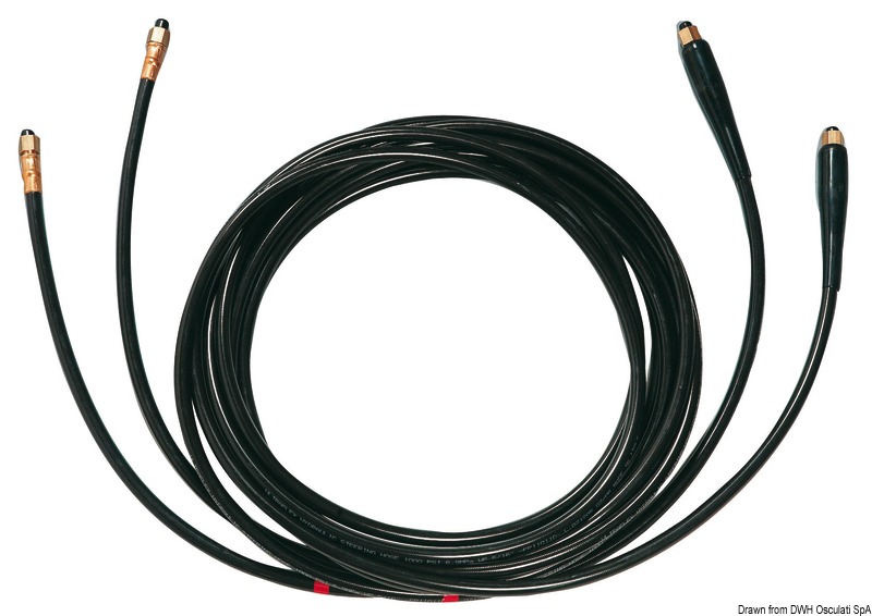 Twin flexible pipes 7 m