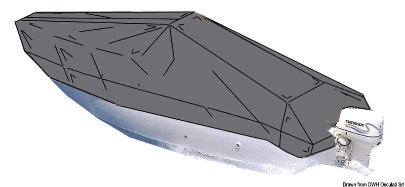 Boat cover for open boats 4400/4700