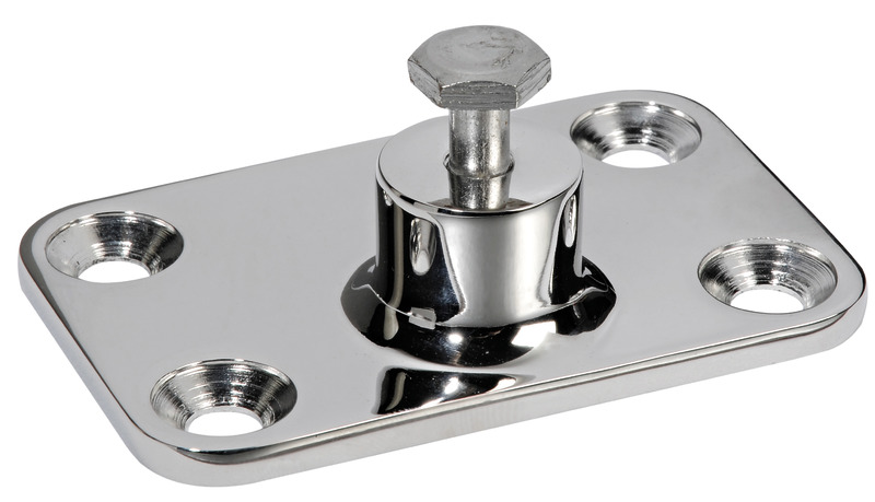 Bulkhead mount support AISI316 48x73 mm Thread M6