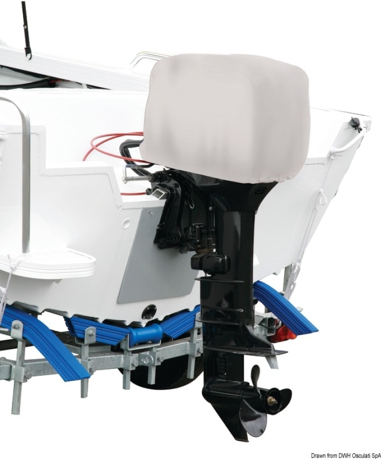 Outboard engine cover for 2/4HP 2/4 tact engines