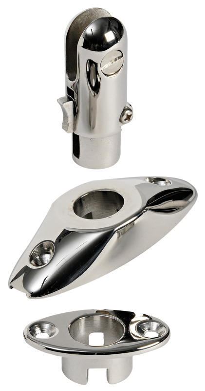 External snap base for biminis 90 x 40 mm
