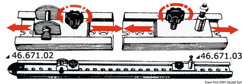 Plastic end for rail