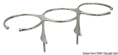 3 cup drink holder AISI 316 screw fixation