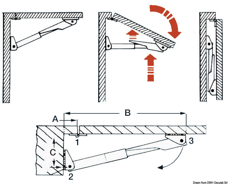 Arm for Rakego foldable arm 140 kg 28/40 mm