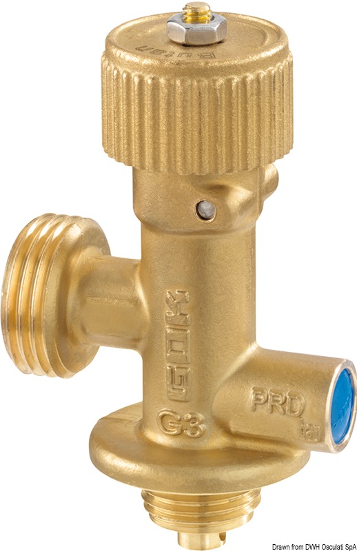 Gas bottle cock
