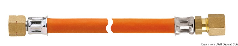 Pipe G 1/4 LH x RVS 8 x 600 mm