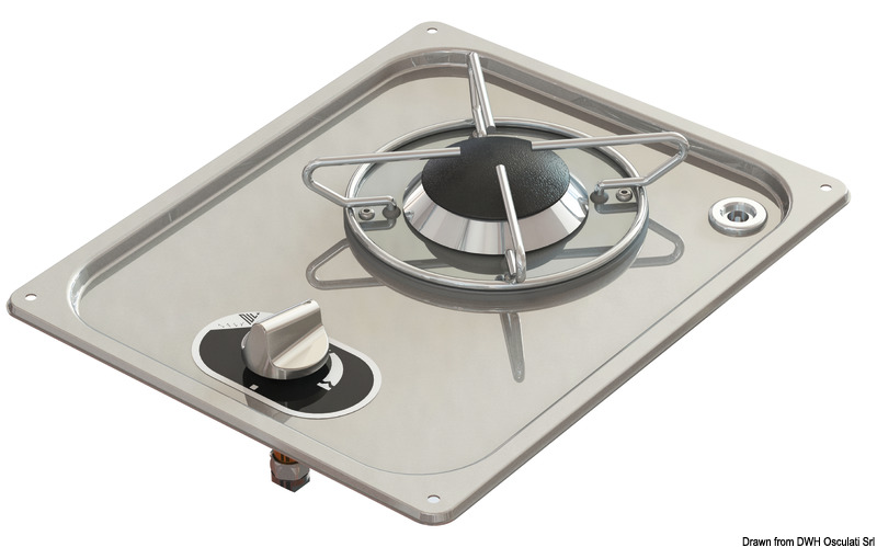Recess-fit SS cocktop 323x263 mm