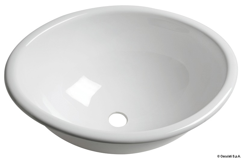 Oval plexiglas sink 370x290x150 mm
