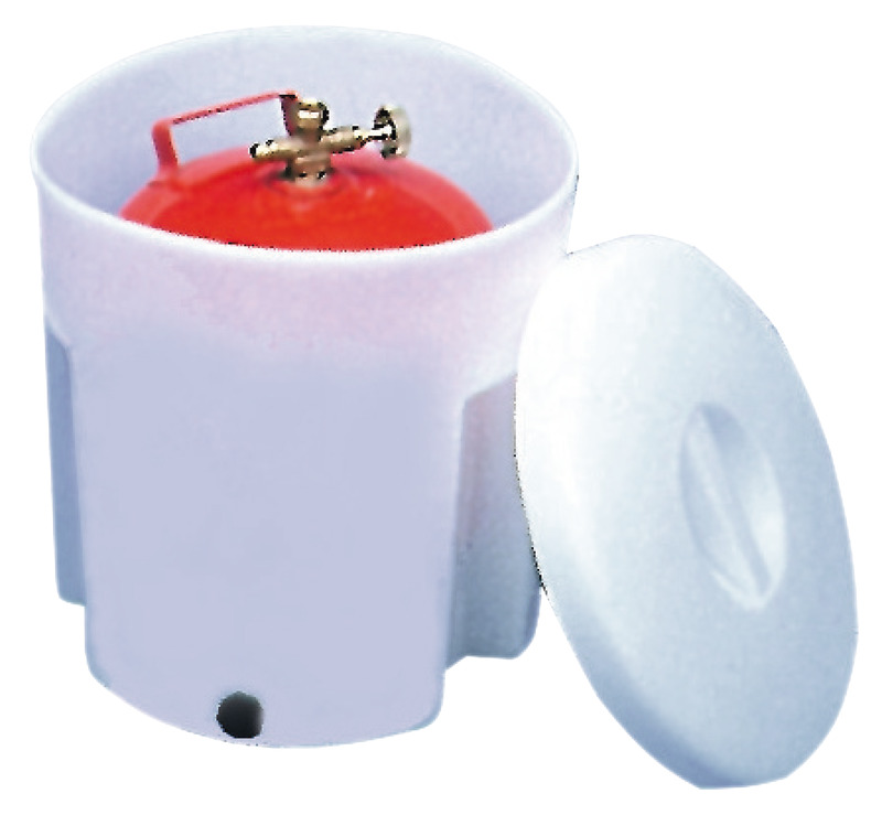 Gas bottle housing