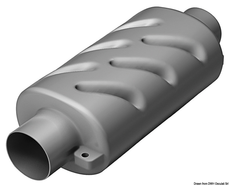 Horizontal silencer 40 mm