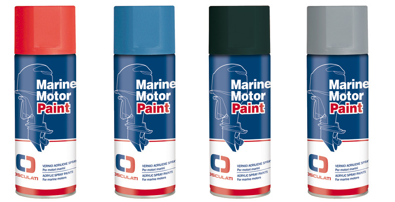 Acrylic spray paint f. VOLVO Penta red