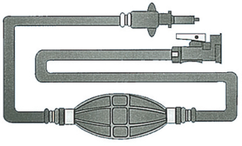 Fuel pipe w/2 MERCURY/MARINER joints