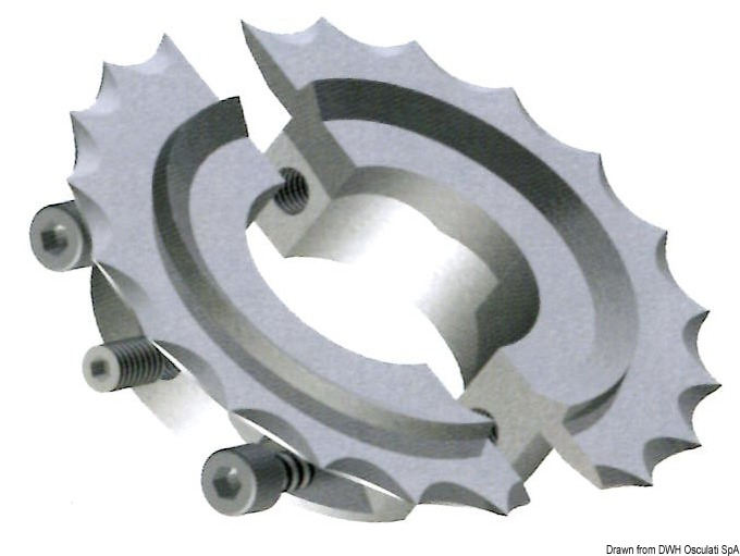 SS line clamp cutter axis Ø 40 mm outer Ø 100 mm