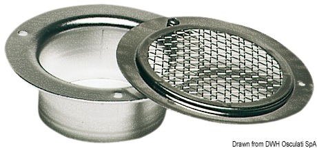 SS inlet/outlet air grid 58 mm