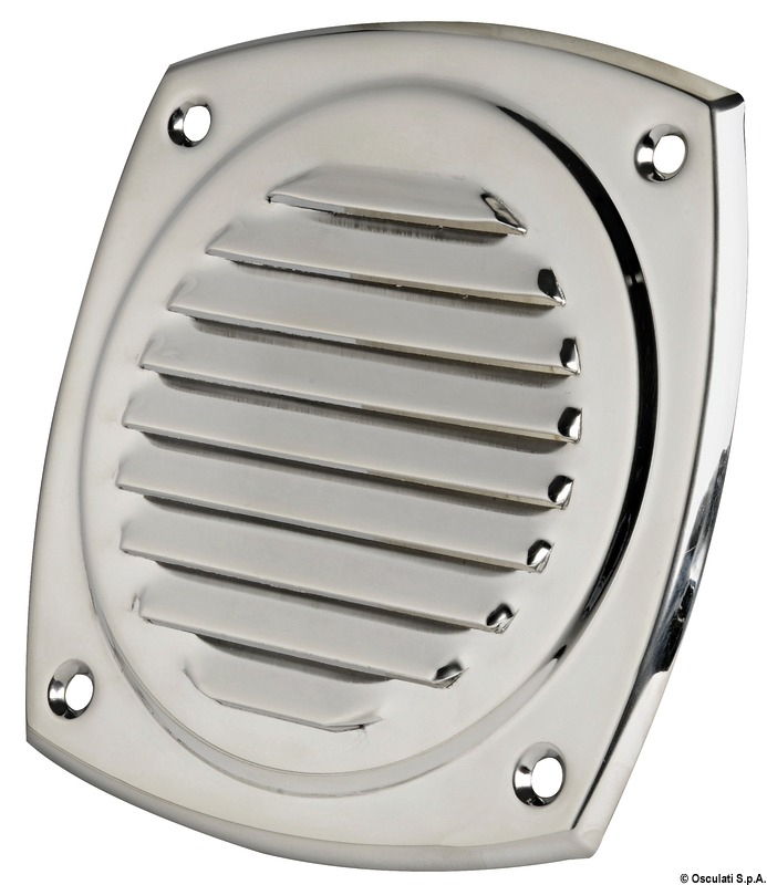 SS louvred vent 125x125 mm
