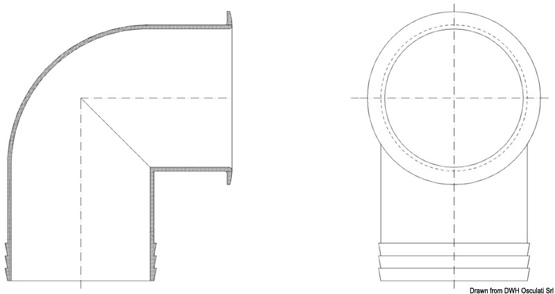 Pivoting hose-vent f. 5330180/81
