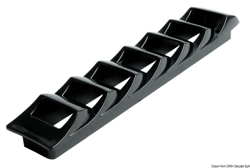 Side louvred vent chromed ABS black