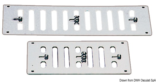 Air vent poliert SS 152x76 mm + fly screen