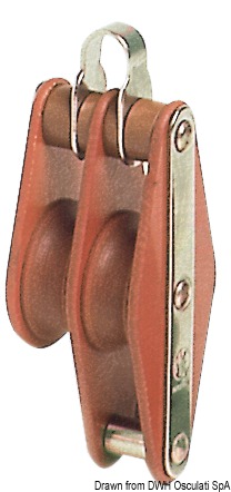 Tufnol HYE block 2 pulleys 8x30mm TBH