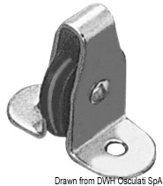SS small vertical block nylon sheave 6 mm