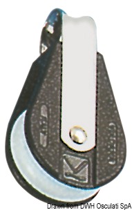Plastinox block 1pulley 8x34