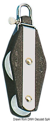 Plastinox violin block 2pulleys 10x45