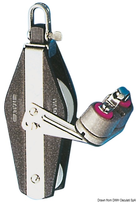 Plastinox violin block 2pulleys 12x56 w/cam