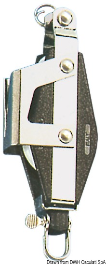 Plastinox violin block 2pulleys 8x34 w/cam and becket