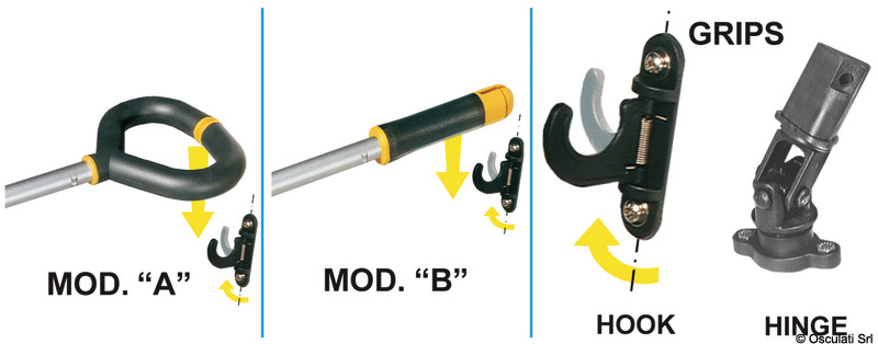 FRIEND tiller extension handle B 642/935 mm