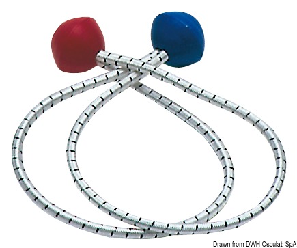 Sail tie w/plastic ball ends 500 mm