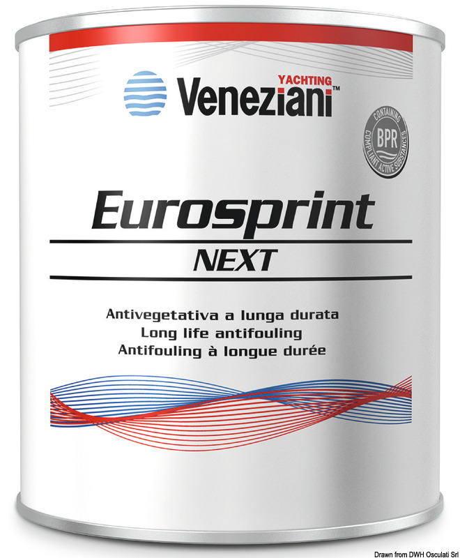 Eurosprint antifouling white 0.75 l