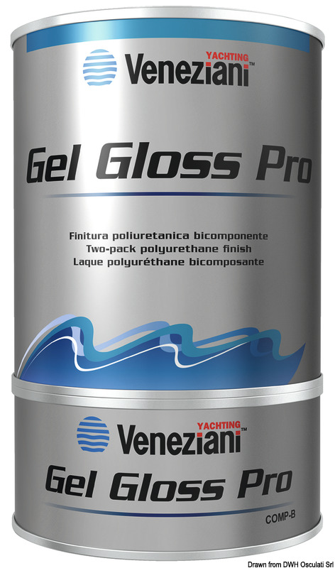 Gel-Gloss two-component varnish red