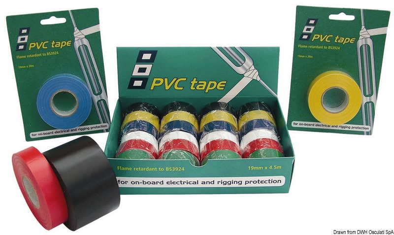 Insulating tape yellow 19 mm