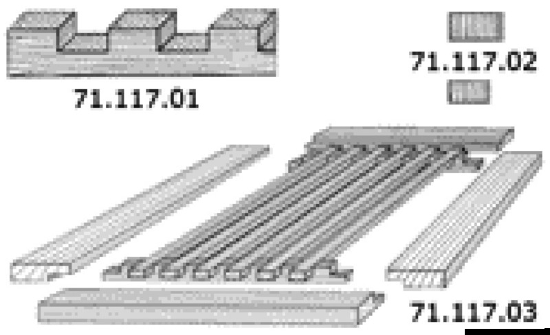 Teak side border fillet T042