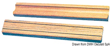 Teak step 305x45x22 cm