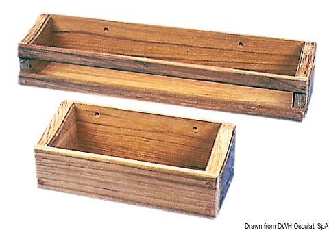 Teak object holder 180x60x75 mm