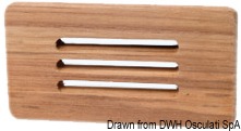 Teak protection front panel 125x65 mm