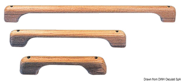 Teak towel bar 360x60x25 mm