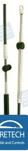 Engine control cable Mercury, Mercruiser, Mariner 13 ft