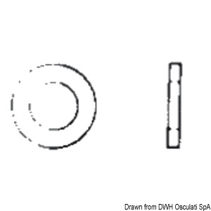 Washer 10x40mm AISI 304 ROND10X40 DIN125