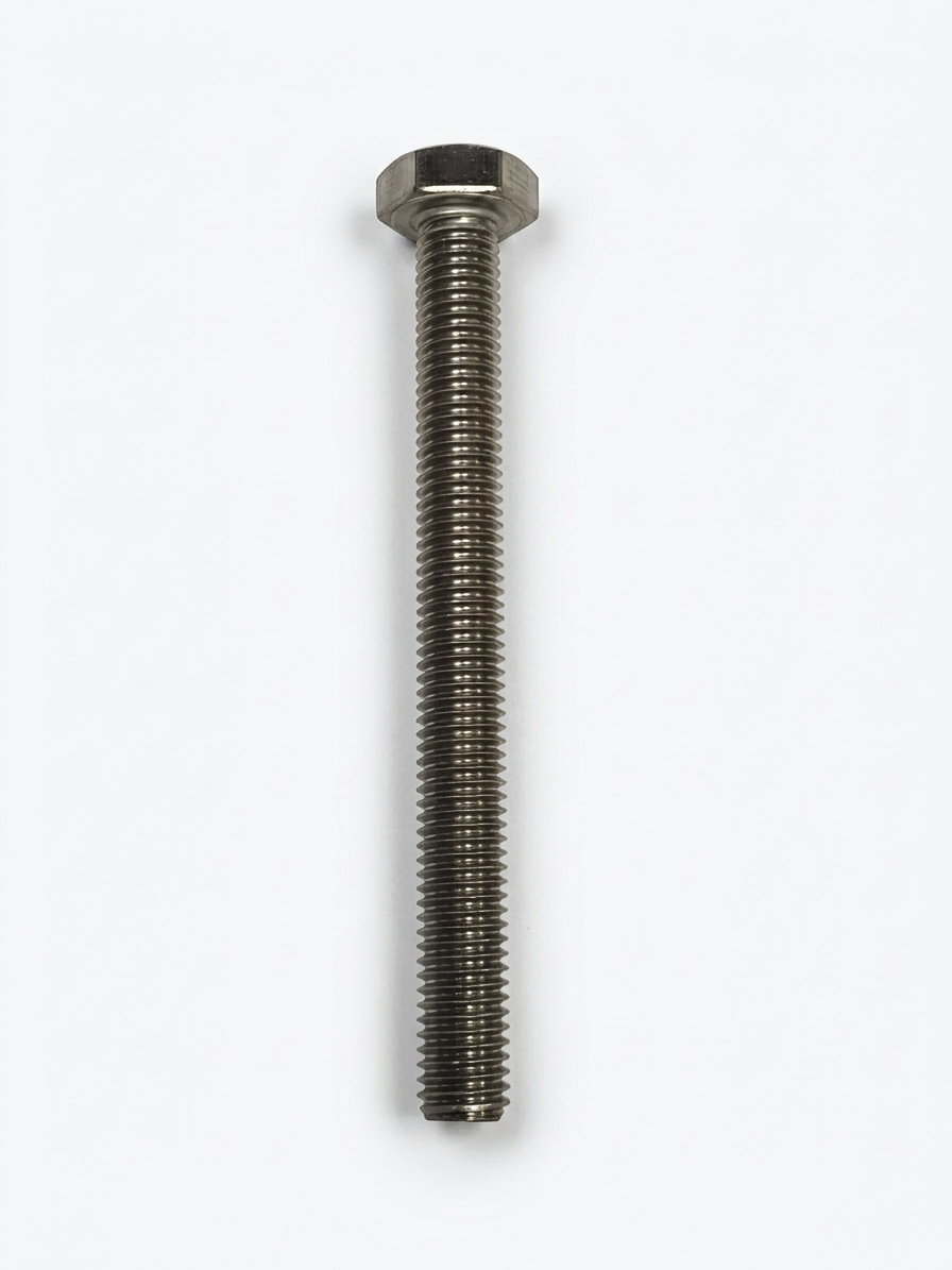 Screw with 10x100 mm thread, AISI 304, BULL10X100, UNI5739, DIN933