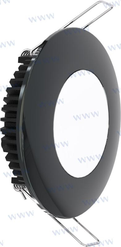 downlight black 6 w 600 lum. 6500k 12v