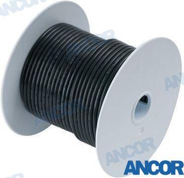 tinned copper wire 10 awg (5mm²) black 2,5m