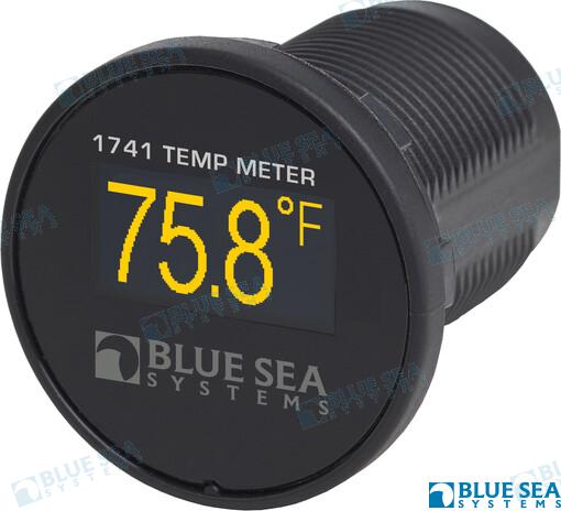 Blue Mini OLED Temperature Monitor – Yellow