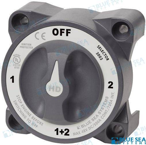 battery switch HD selector with alternator field disconnect