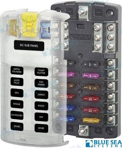 fuse block ato 12 circuit with ground