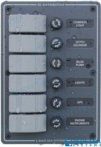 panel h2o 12vdc 6 position , vertical