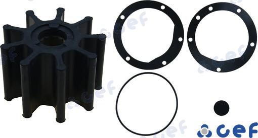 Kрыльчатка OEM: Johnson Pump: 09-1029B; Vetus: IMP00901; Caterpillar: 1L4774; Jabsco: 17935-0001-P, 836-0001, 836-0001P