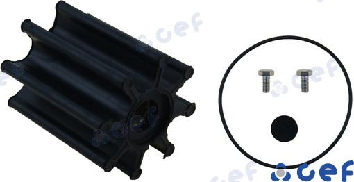 Крыльчатка помпы VP, CAT, MERC OEM: Volvo: 3583602, 3588476, 3593573, 3819486; Mercruiser: 47-816814T, 816814T; Caterpillar: 3N5895